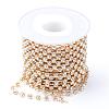 Brass Rhinestone Strass Chains CHC-T002-SS10-01C-1