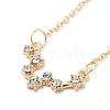 3Pcs Alloy Rhinestones Anklets AJEW-S083-01G-04-3