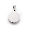 Tarnish Resistant 304 Stainless Steel Stamping Blank Tag Pendants X-STAS-L220-03A-1