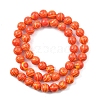 1 Strand Synthetic Malachite Dyed Beads Strands G-YW0002-64H-1