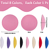 8Pcs 8 Colors EVA Fascinator Hat Base for Millinery AJEW-GF0010-93-2