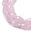 Opaque Solid Color Electroplate Glass Beads Strands LS-EGLA-N013-J8mm-B01-3