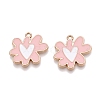 Rack Plating Alloy Enamel Pendants ENAM-N056-344D-1