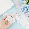 Cotton Hollow Embroidered Lace Trim SRIB-WH0011-053-3