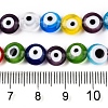 Handmade Evil Eye Lampwork Beads Strands LAMP-N024-27D-M-4