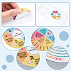 Olycraft 2 Sets Rainbow Color PEVA Anxiety Relief Calm Stickers Strips DIY-OC0011-13-3