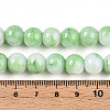 Ombre Effect Dyed Crackle Glass Beads X1-GLAA-T031-10mm-01L-4