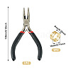1Pc 5 inch Carbon Steel Chain Nose Pliers for Jewelry Making Supplies TOOL-TADJ0001-08-3