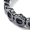 Non-Magnetic Synthetic Hematite Beaded Stretch Bracelets BJEW-H589-02A-2