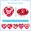 10Pcs 5 Colors Handmade Lampwork Enamel  Beads LAMP-PA0001-05-2