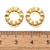Rack Plating Brass Micro Pave Clear Cubic Zirconia European Beads KK-H508-23B-G-2