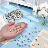 120Pcs 3 Styles Alloy Cord Ends FIND-WR0013-12-3