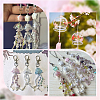 20Pcs Glass Bead Cone for Wind Chimes Making GLAA-SP0001-02-6