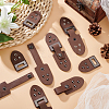 Fingerinspire 6 Sets PU Imitation Leather Sew on Toggle Buckles FIND-FG0001-84-5