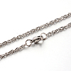 304 Stainless Steel Rope Chain Necklaces STAS-M174-011P-C-1