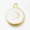 Brass Enamel Pendants KK-H103-01D-G-1