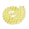Electroplate Transparent Glass Beads Strands EGLA-ZX001-01A-03-2