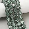 Natural Green Spot Jasper Beads Strands GG-CBAF8A8-A01-01-1