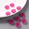 Transparent Frosted Acrylic Bead Caps X-MACR-S371-04A-706-6