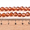 Baking Paint Transparent Glass Beads X1-DGLA-A035-T6mm-A04-5