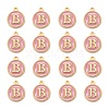 Golden Plated Alloy Enamel Charms ENAM-S118-07B-2