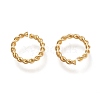 Brass Twisted Open Jump Rings KK-M207-01G-02-1