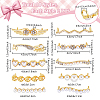 20Pcs 10 Styles Alloy & Crystal Rhinestone & Plastic Pearl Shoe Buckle Clips FIND-PH0024-68G-4