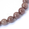 Natural Purple Aventurine Round Bead Strands G-E334-8mm-21-3