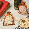 Halloween Theme Spider Printed Organza Drawstring Bags ABAG-WH20021-006C-5