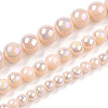 Electroplate Opaque Glass Beads Strands X-GLAA-T032-P6mm-AB09-4