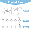 Bowknot Shape Brass Earring Hooks KK-HS0001-78P-2