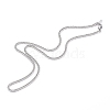 Non-Tarnish 304 Stainless Steel Diamond Cut Cuban Link Chain Necklaces NJEW-JN03368-03-1