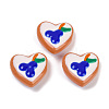 Handmade Heart Lampwork Beads Strands LAMP-P069-04B-03-2
