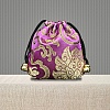 Chinese Style Brocade Drawstring Gift Blessing Bags PW-WG90644-12-1