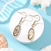 Natural Paua Shell Dangle Earrings EJEW-JE06274-03-1