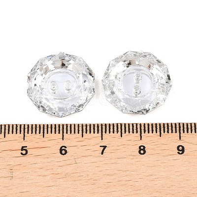 Acrylic Rhinestone Buttons BUTT-J003-01-1