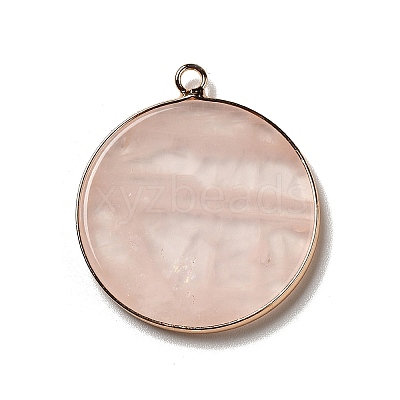 Natural Rose Quartz Pendants G-A213-01G-04-1