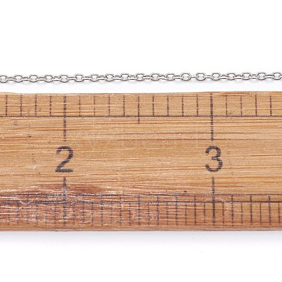 Tarnish Resistant 304 Stainless Steel Cable Chains CHS-F006-02B-P-1