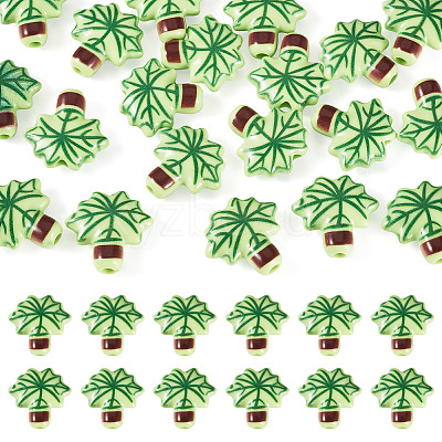 20Pcs Printed Opaque Acrylic Beads OACR-TA0004-73A-1