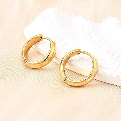 304 Stainless Steel Hoop Earrings EJEW-Z123-01B-G-1
