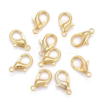 Zinc Alloy Lobster Claw Clasps E106-G-1