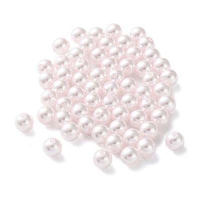 Plastic Imitation Pearl Beads FIND-M059-01B-07-1