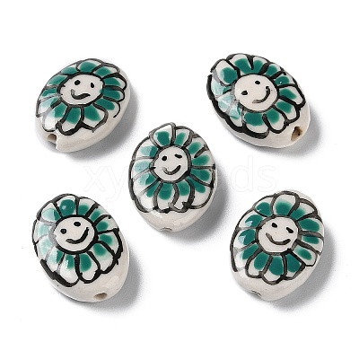 Handmade Porcelain Beads PORC-G011-04G-1