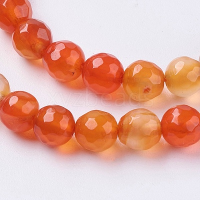Natural Agate Beads Strands G-G580-6mm-09-1