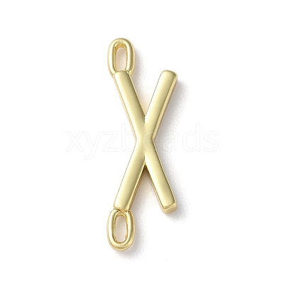 Rack Plating Brass Connector Charms KK-P245-07G-X-1