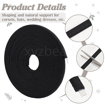 Plastic Boning for Bridal Dress Bustle DIY-WH0888-025A-1