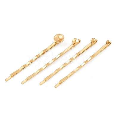 304 Stainless Steel Hair Bobby Pins Findings STAS-F329-02A-G-1