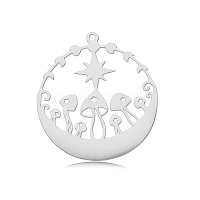 Non-Tarnish Autumn Theme 201 Stainless Steel Pendants STAS-S105-LA727-1-1