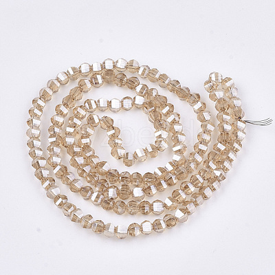Electroplate Glass Beads Strands EGLA-S176-07B-B04-1