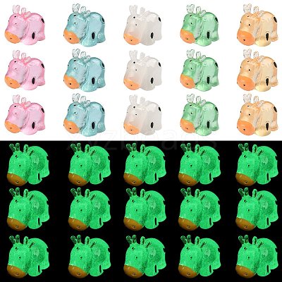 30Pcs 5 Colors Luminous Resin Home Display Decorations RESI-SZ0003-23-1